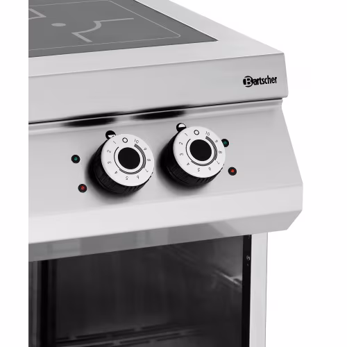Induction hob with 2 heating zones