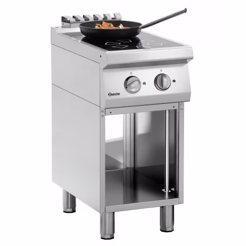Induction hob with 2 heating zones
