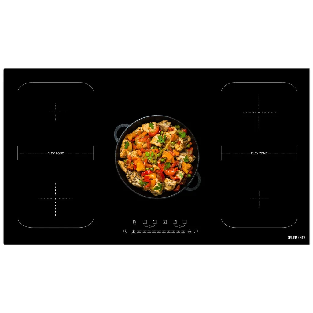 KB ELEMENTS 90 cm induction hob, double flex zone, keep-warm function, self-sufficient