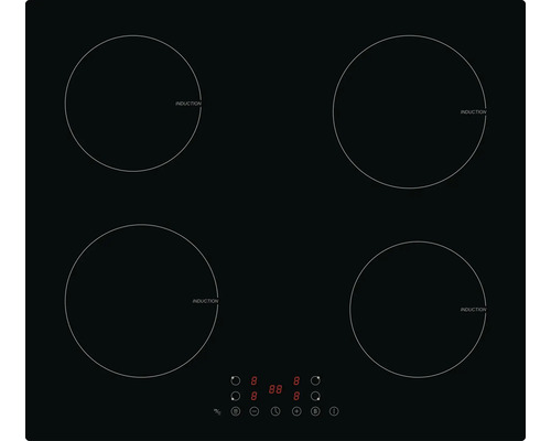 Frameless induction hob PKM 59 x 52 cm, 4 induction cooking zones PKM IF4BG