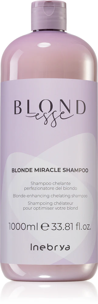 Inebrya BLONDesse Blonde Miracle Shampoo cleansing detox shampoo for blonde hair