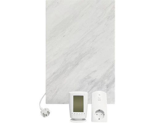 Infrared natural stone heater ComfortStone Ivory 40x60 cm 500 watts incl. radio thermostat