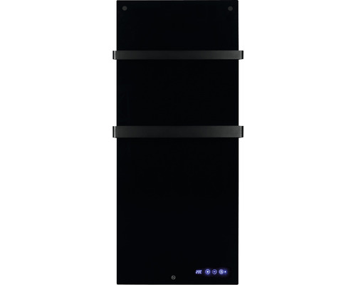 Infrared heater EUROM Sani 600 46.5 x 115 cm black 600 W with Wi-Fi and 2 towel rails
