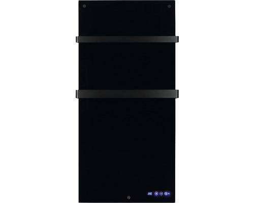 Infrared heater EUROM Sani 800 55 x 115 cm black 800 W with Wi-Fi and 2 towel rails