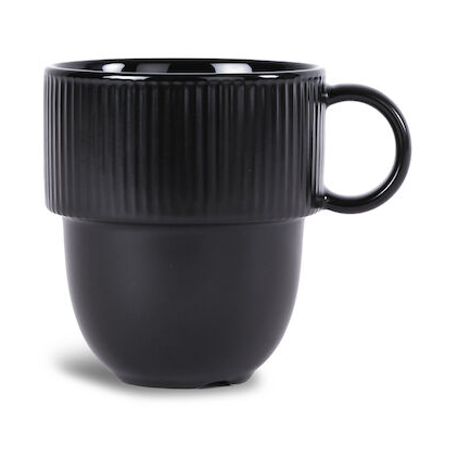 Sagaform Inca Cup with Handle 27 cl, Black