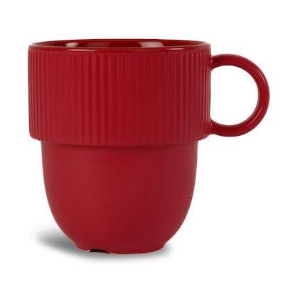 Sagaform Inca Cup with Handle 27 cl, Wine Red