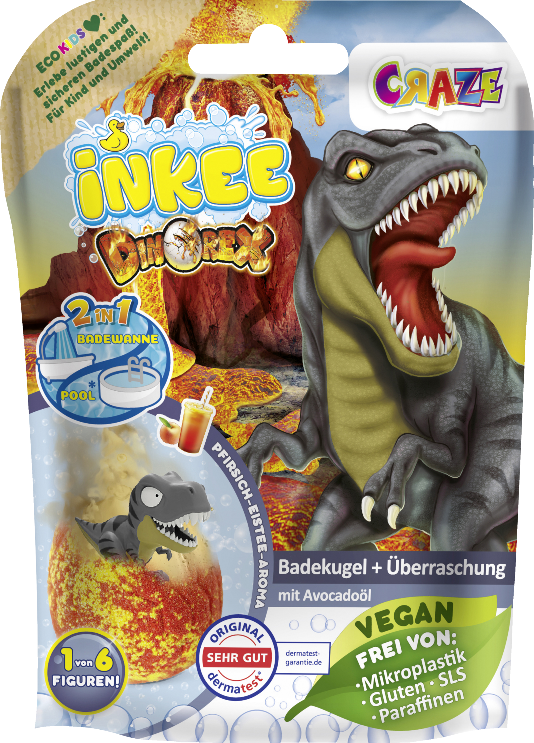 Craze INKEE Surprise Bath Bomb Dinosaur