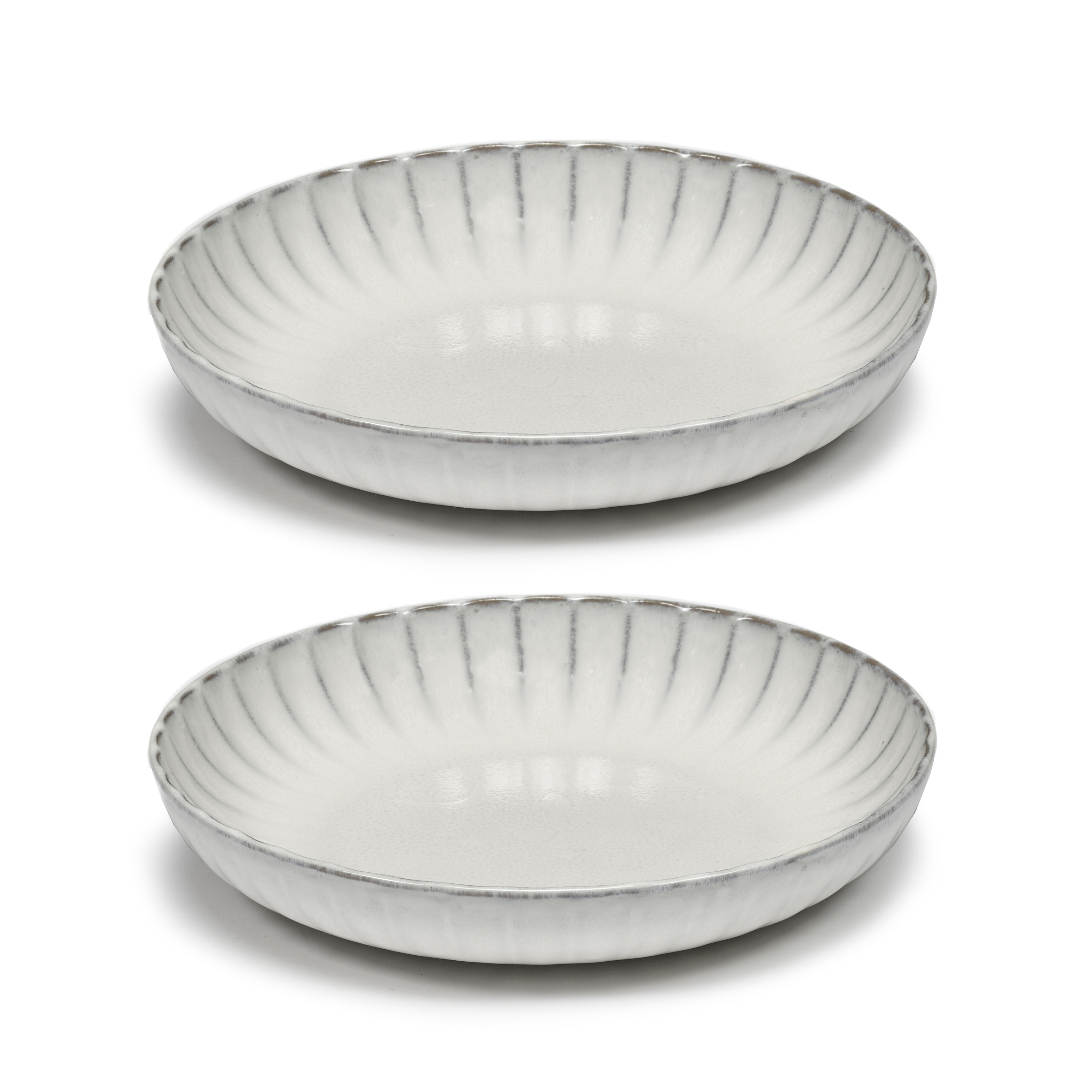 Serax Inku high plate M Ø21 cm pack of 2