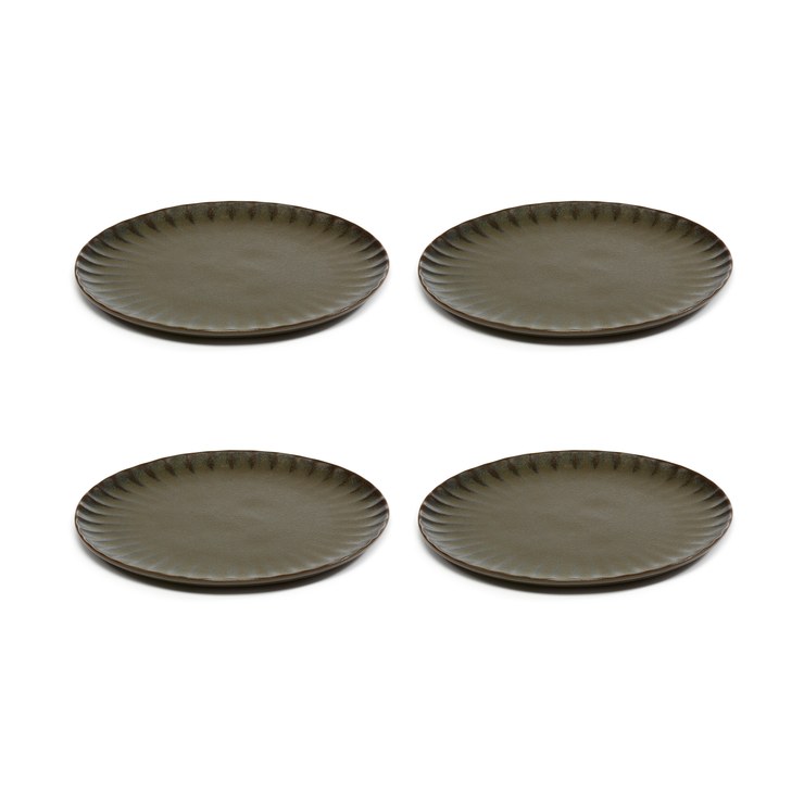 Serax Inku plates M Ø21 cm pack of 4