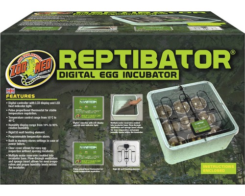 Incubator Zoo Med for reptile eggs digital