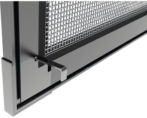 Insect protection window Rhino Screen without drilling anthracite 130x150 cm