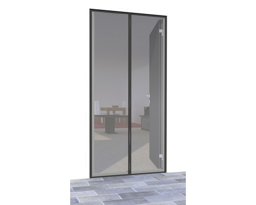 Insect protection home protect premium door curtain with magnetic closure without drilling anthracite 100x220 cm