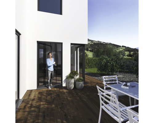 Windhager Insect protection telescopic door curtain Easy PLUS anthracite 120x250 cm