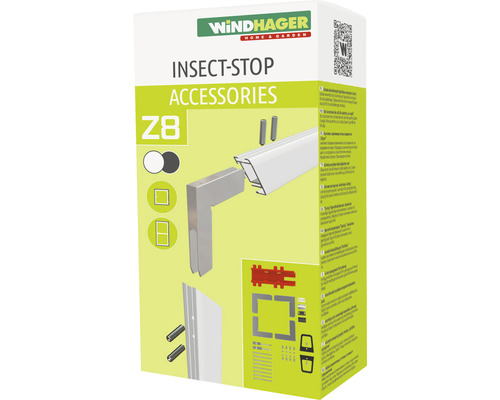 Insect protection Windhager EXPERT corner connector aluminum door set