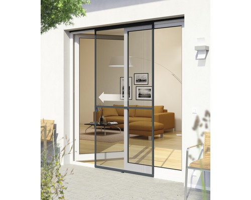 Insect protection Windhager EXPERT sliding door anthracite 120x240 cm