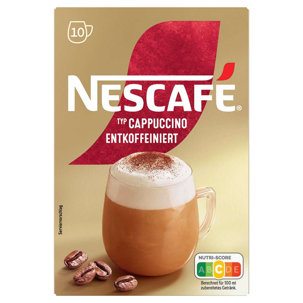 Nescafé Instant Cappuccino Gold, decaffeinated