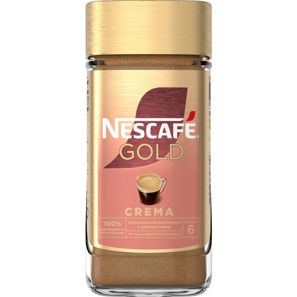 Nescafé Instant Kaffee Gold, Crema