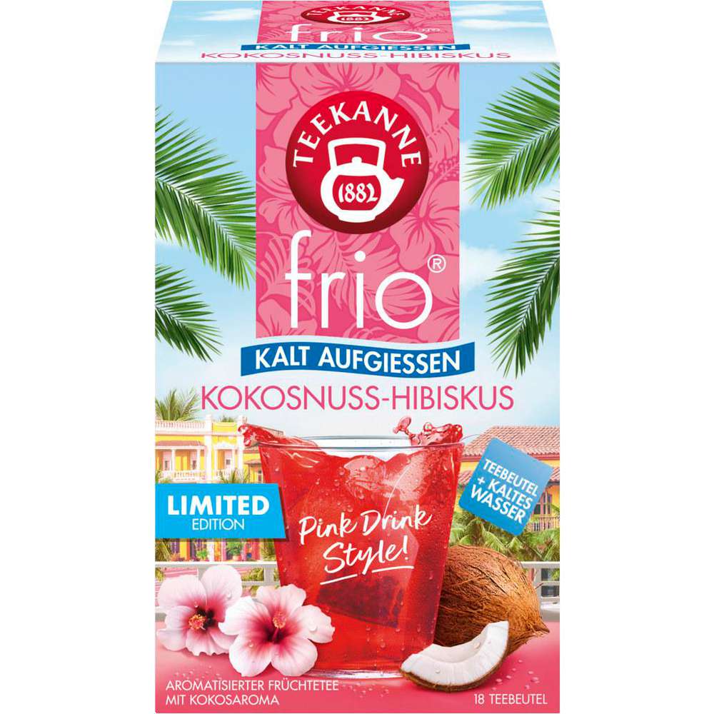 Teekanne Instant tea drink Frio, hibiscus coconut