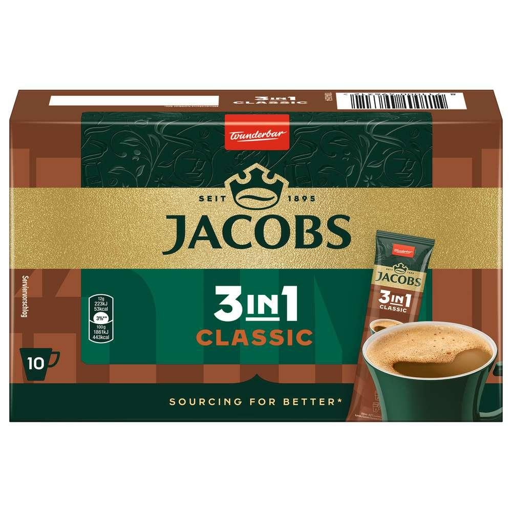 Jacobs Instant coffee 3in1 Classic, portion sticks