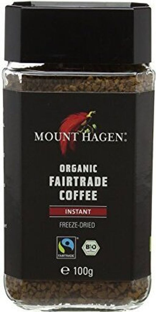 INSTANT COFFEE ARABICA/ROBUSTA FAIR TRADE100 g - MOUNT HAGEN