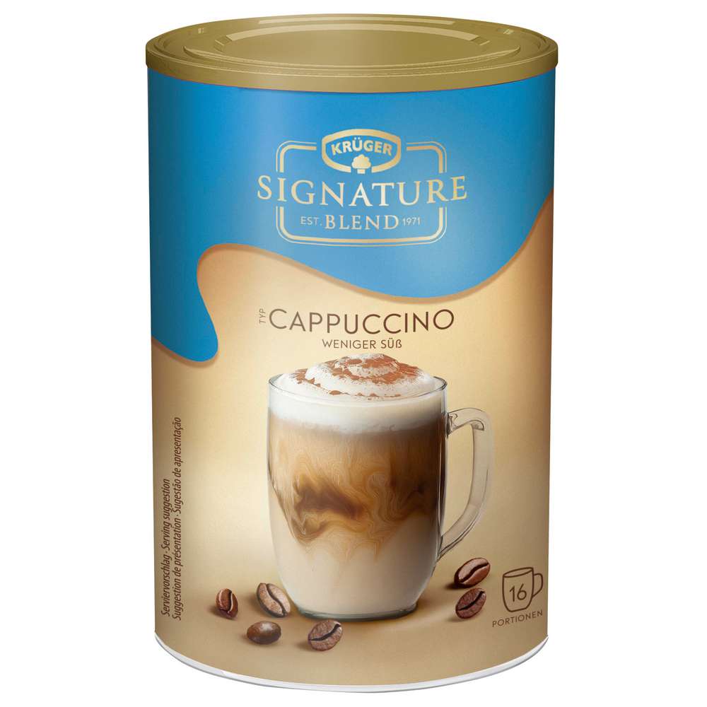 Signature Blend Cappuccino instant coffee, less sweet