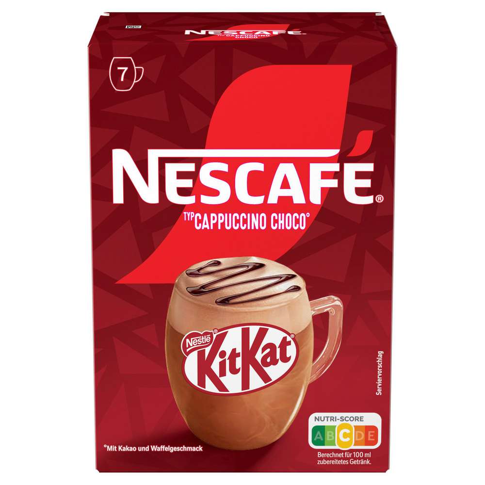 Nescafé Instantkaffee Sticks Cappuccino Choco KitKat 147g