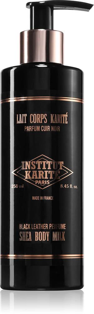 Institut Karité Paris Black Leather Shea Body Milk body lotion with bamboo butter