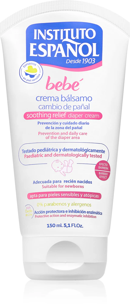 Instituto Español Tubo Crema Balsamo Pañal Linea Bebe Cream