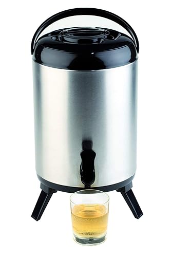 insulated dispenser Ø 24cm, height 42cm, 9,5 liter inner canister 18/8 stainless