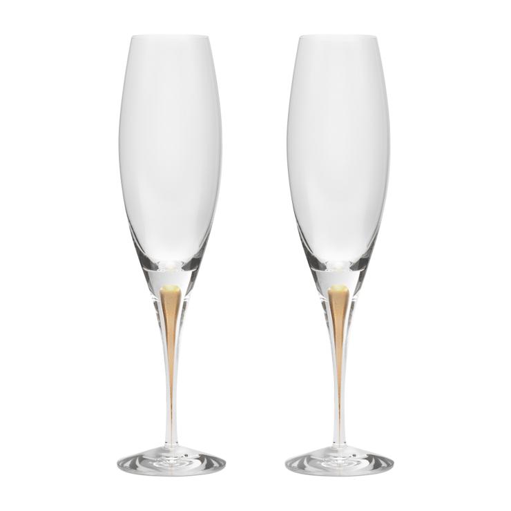 Orrefors Intermezzo champagne glass 26cl 2er pack