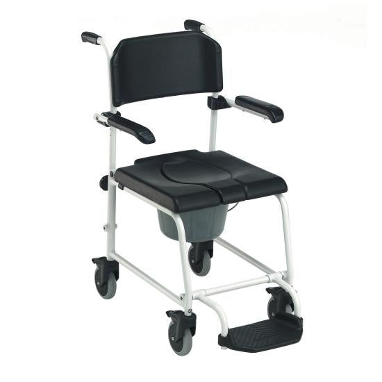 Invacare shower wheelchair toilet wheelchair commode chair INVACARE Cascade, with 5 inch swivel castors 1 St