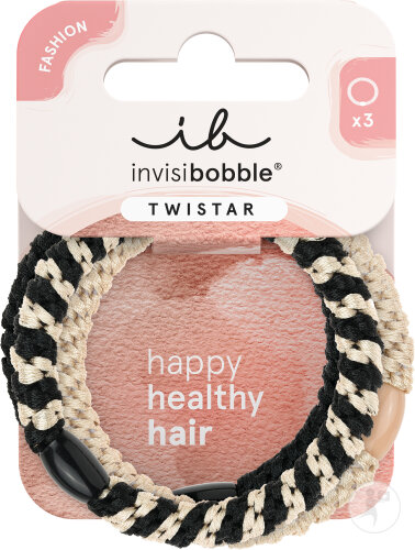 Invisibobble Twistar hair ties Blush Braids 3 pieces