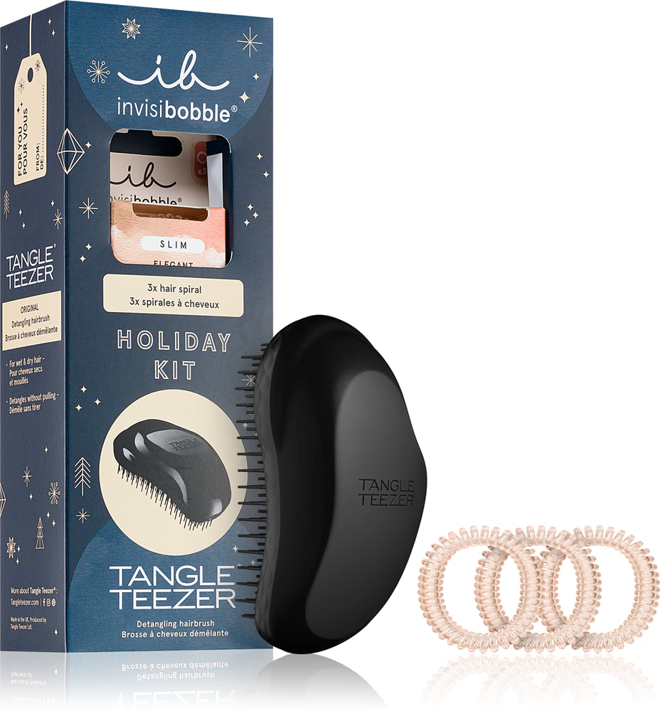 invisibobble x Tangle Teezer Holiday Kit Set (for a perfect hair look)