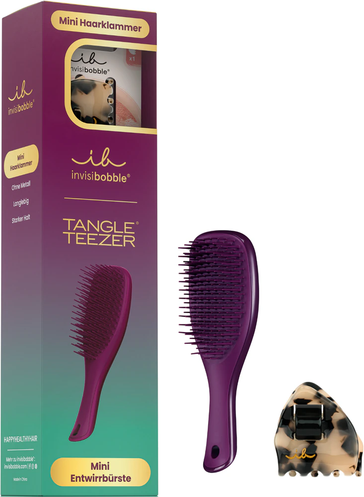 invisibobble x Tangle Teezer Midnight Glamor Set Hair Gift Set