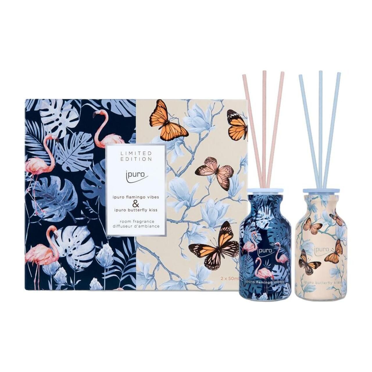 Ipuro, Set = Butterfly & Flamingo 2x50 2 St