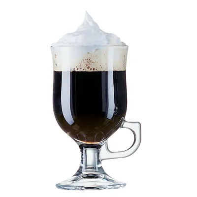 Irish Coffee 25 cl with hollandaise on foot, contents: 250 ml, height: 141 mm, diameter: 87 mm, 12 sets