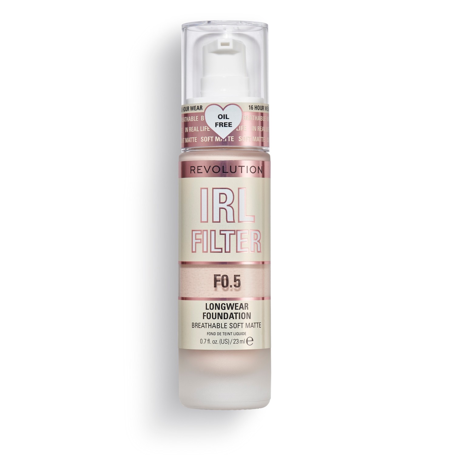 Revolution IRL Filter Longwear Foundation, F0.5