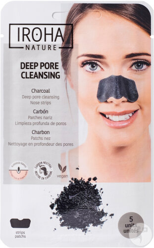 Iroha Collection Detox nasal plasters charcoal 5 pieces