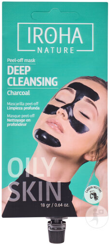 Iroha Detox Peel-off Mask Charcoal 1 piece