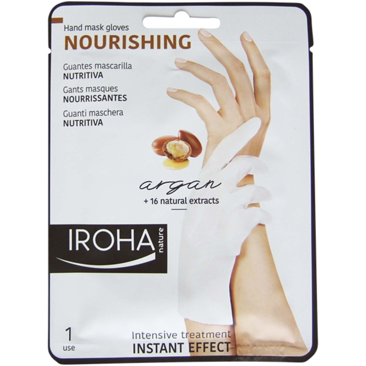 IROHA NATURE Nourishing Glove Mask - Argan Oil 18 ml