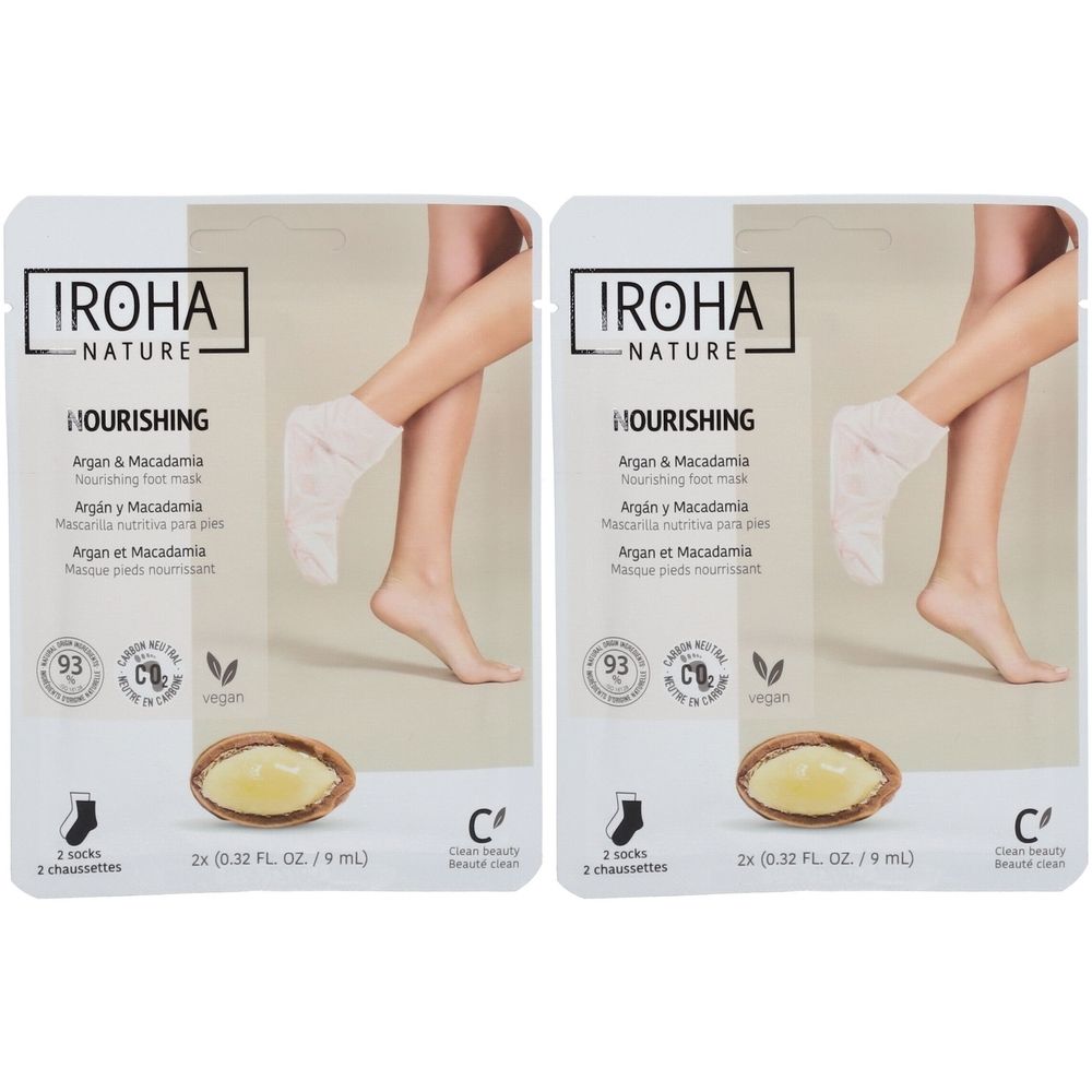 IROHA NATURE Nourishing Mask Socks with Argan Oil 36 ml