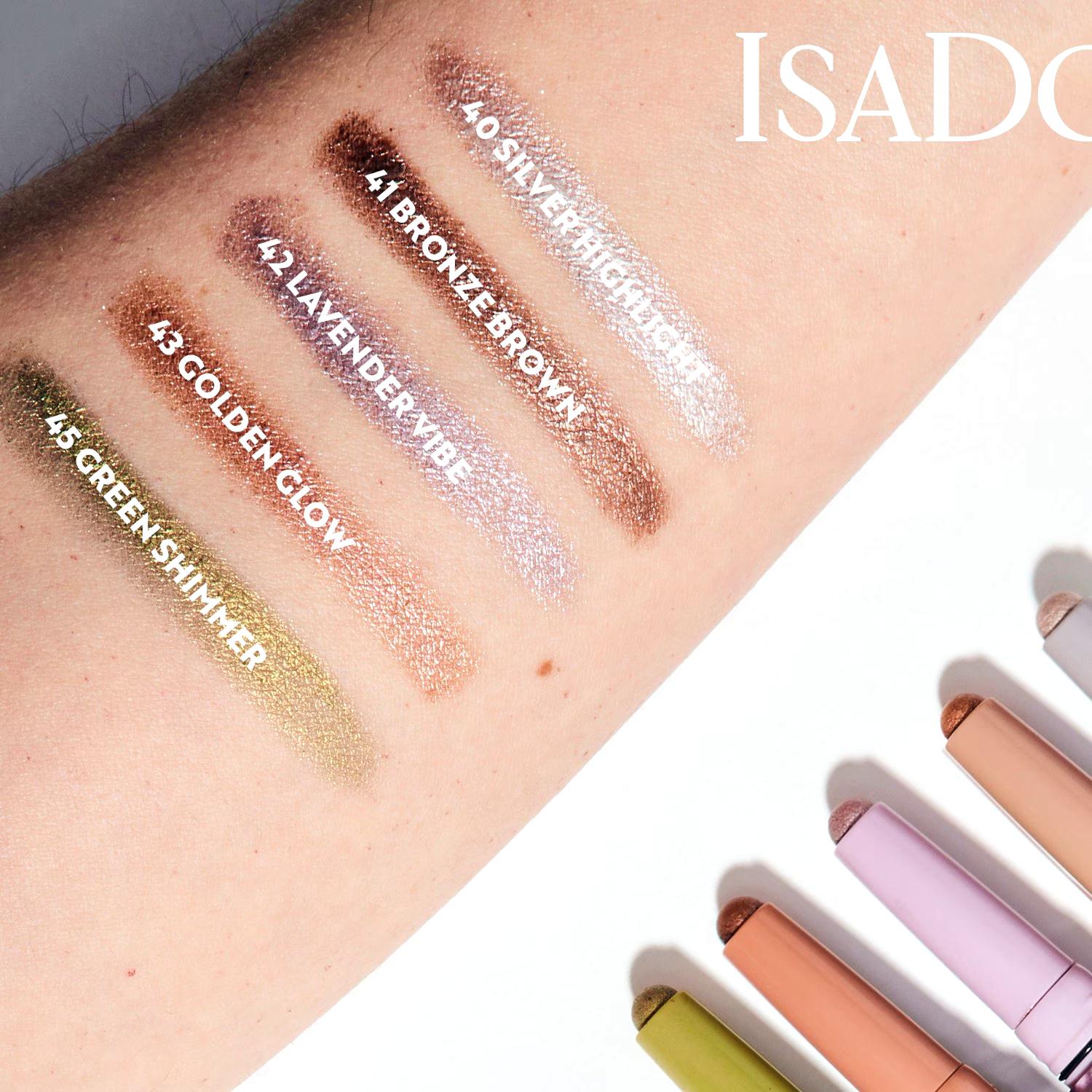Isadora Eyeshadow Base The Shimmer Eyeshadow Stick Longwear & Water-Resistant 40 Silver Highlight