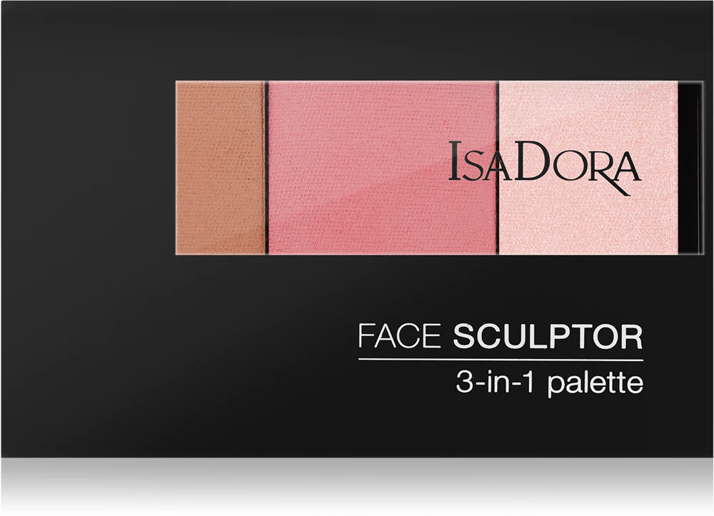 IsaDora Face Sculptor 3-in-1 Palette Brightening and bronzing palette