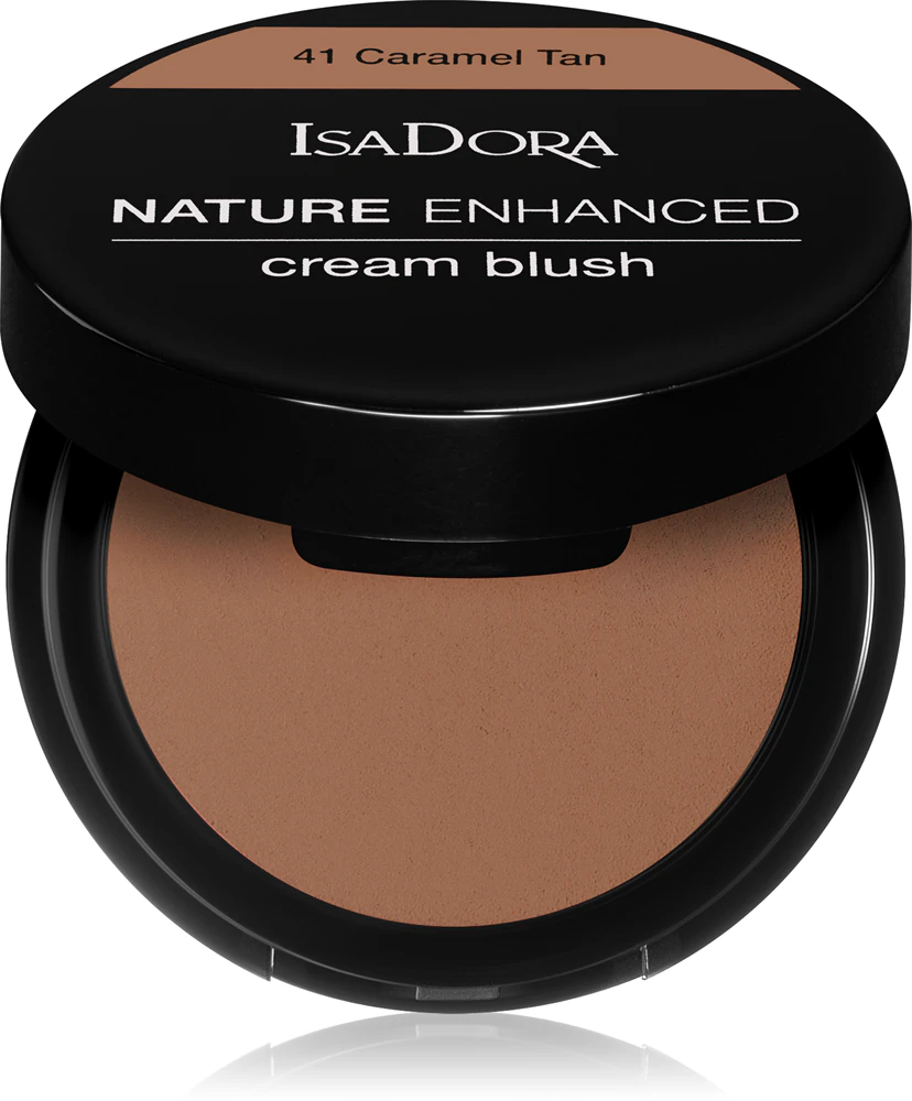 IsaDora Nature Enhanced Cream Blush compact blusher with brush and mirror Farbton 41 Caramel Tan 3 g