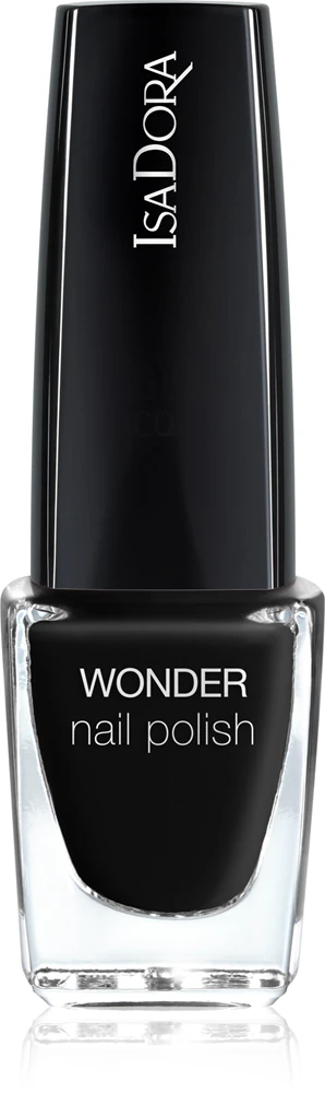 IsaDora Wonder Nail Polish quick-drying nail polish Farbton 139 Black Laquer 6 ml