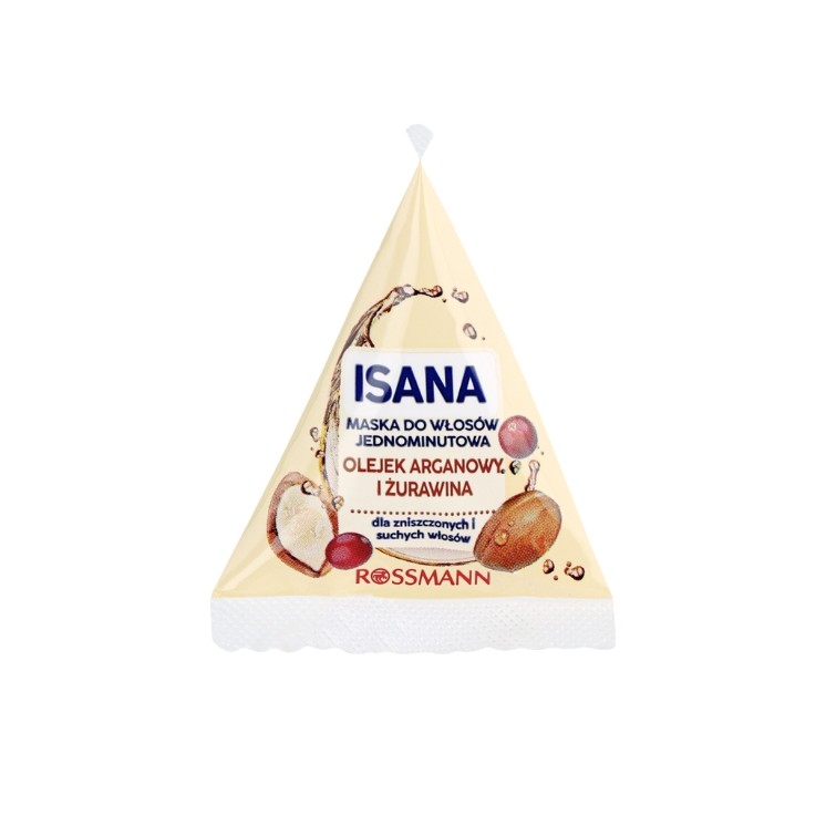Isana 1-Minute Argan Oil and Cranberry Hair Treatment 25 ml