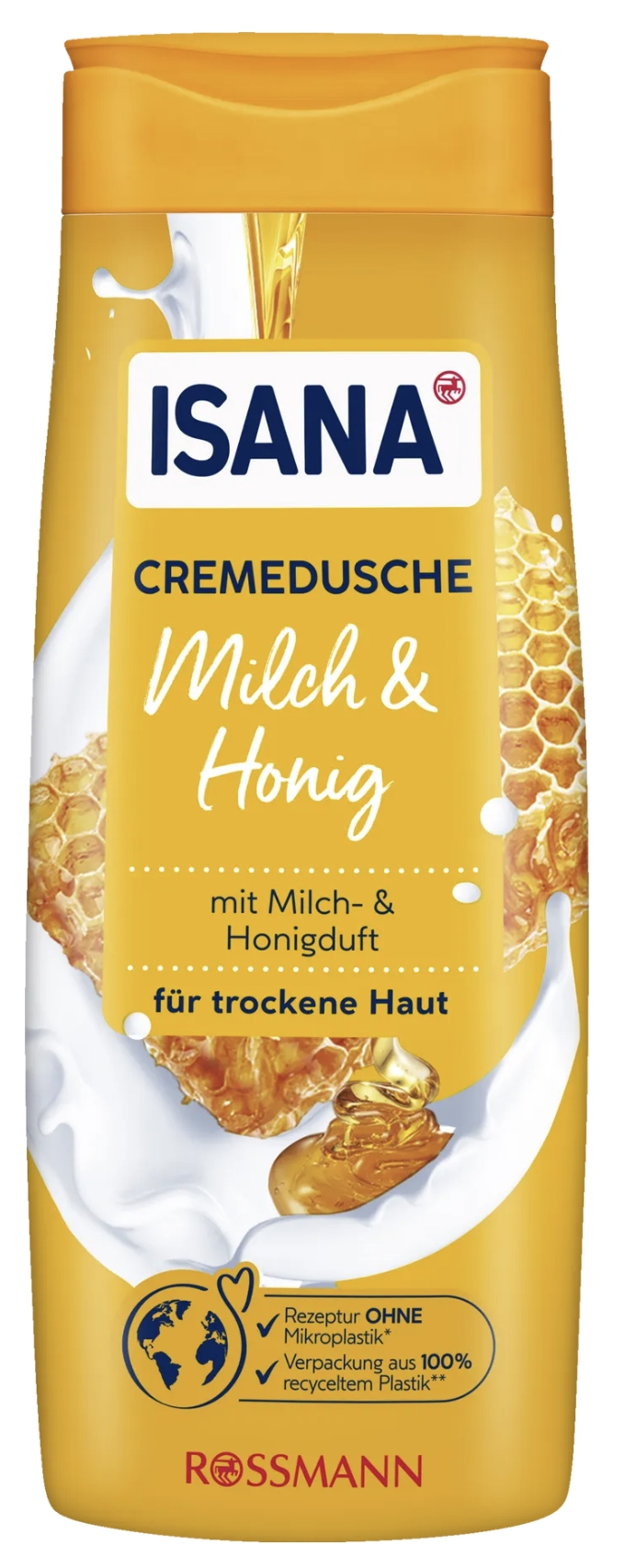 ISANA cream shower milk & honey