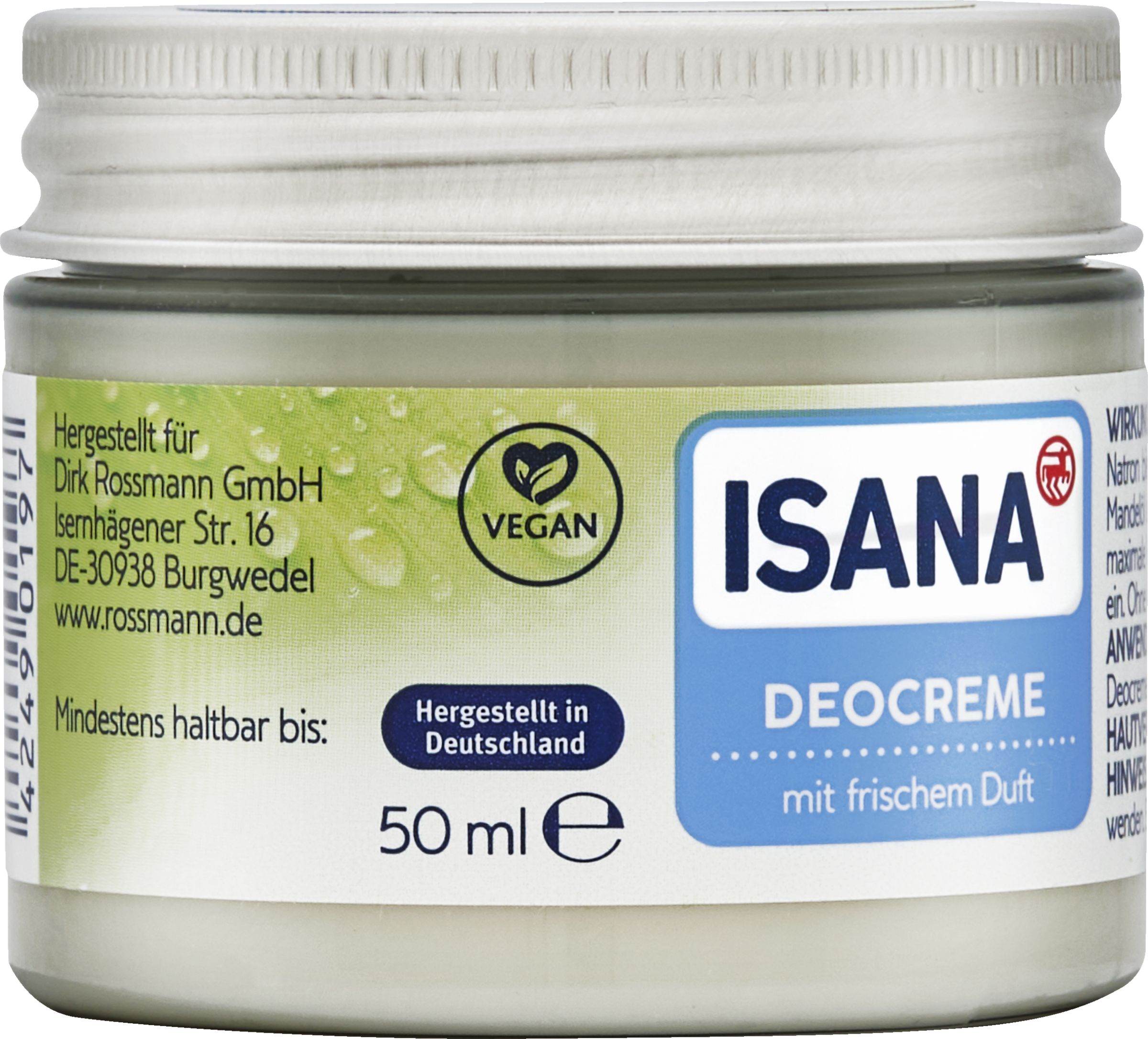 ISANA Deodorant Cream 50 ml