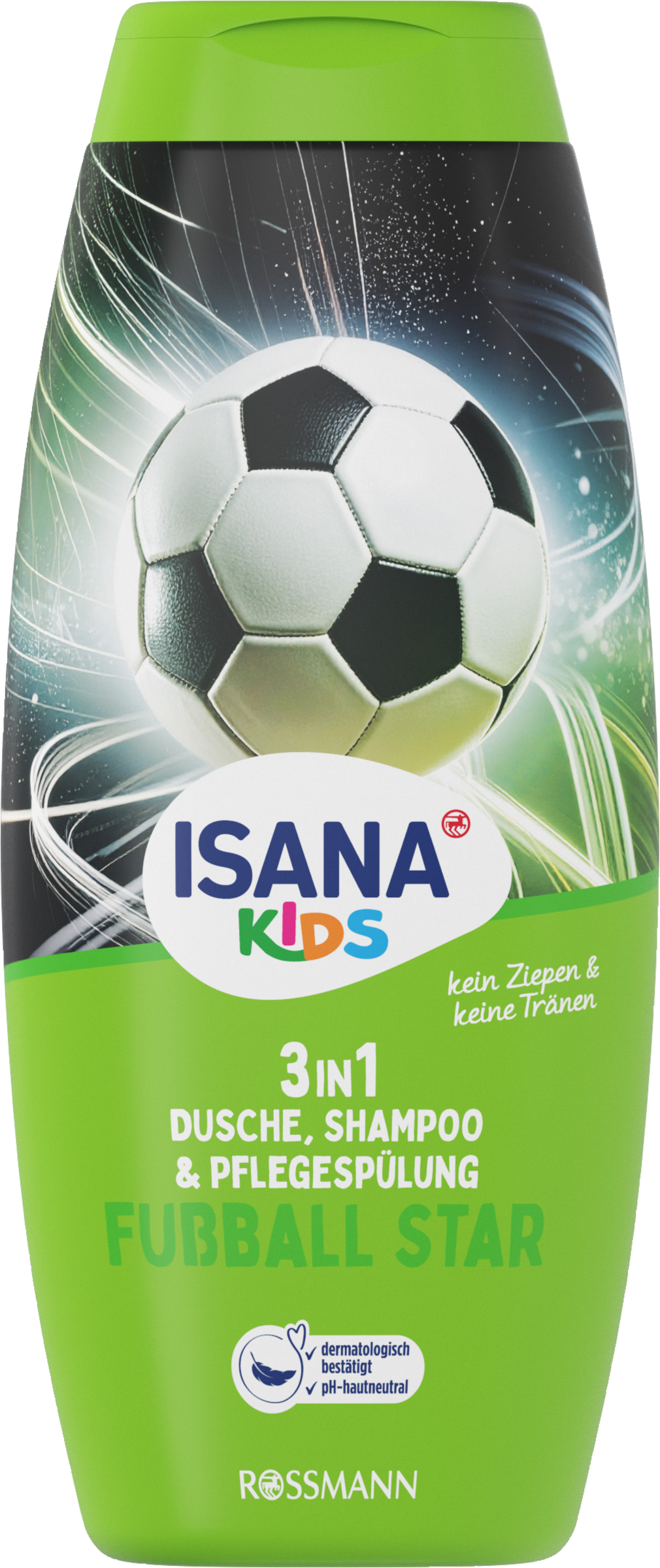 ISANA Kids 3-in-1 Shower, Shampoo & Conditioner Football Star 300 ml