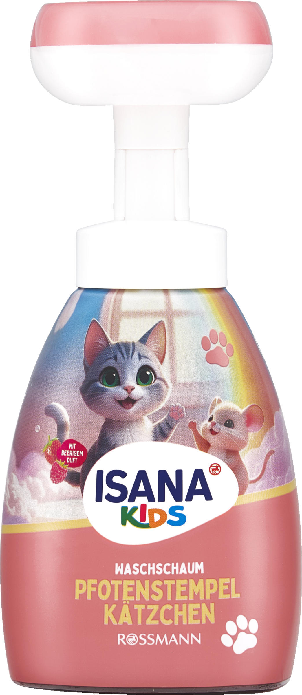 ISANA Kids Wash Foam Paw Print Kitten 250 ml